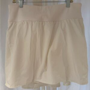 Spanx White Athletic Skort with Built-in Shorts